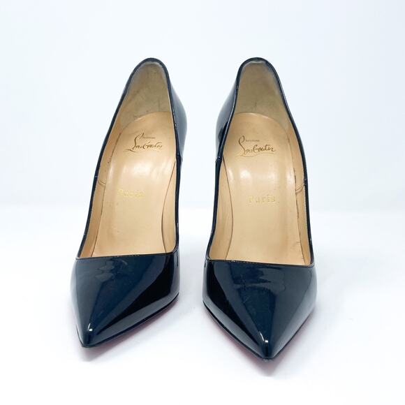 Christian Louboutin So Kate 120 mm Black Patent Leather Stiletto Heels EU 38 - Picture 4 of 8